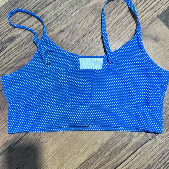 Shinesty Blue Polka Dot sports bra XL - Picture 2 of 3